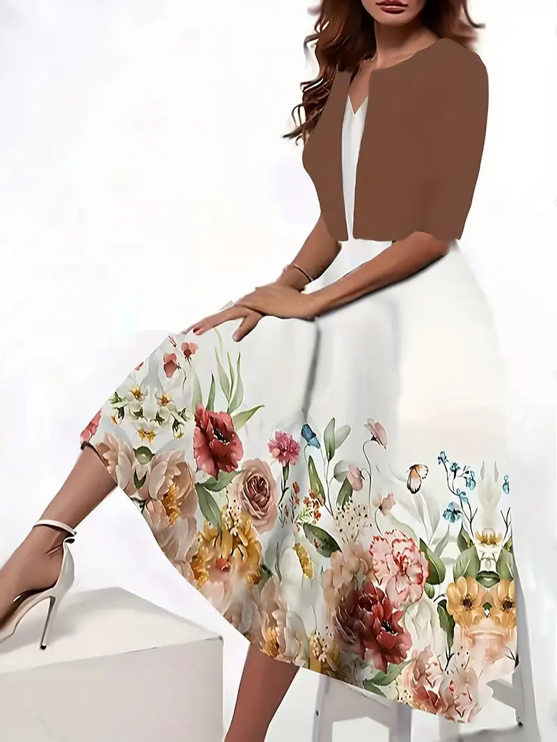 ZOFFIA Hochwertiges Modekleid Zweiteiliges Set | Inna Mode®️