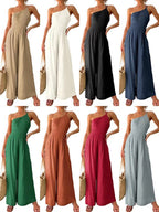 MANON spring jumpsuits in multiple colors, wide-leg and gathered waist