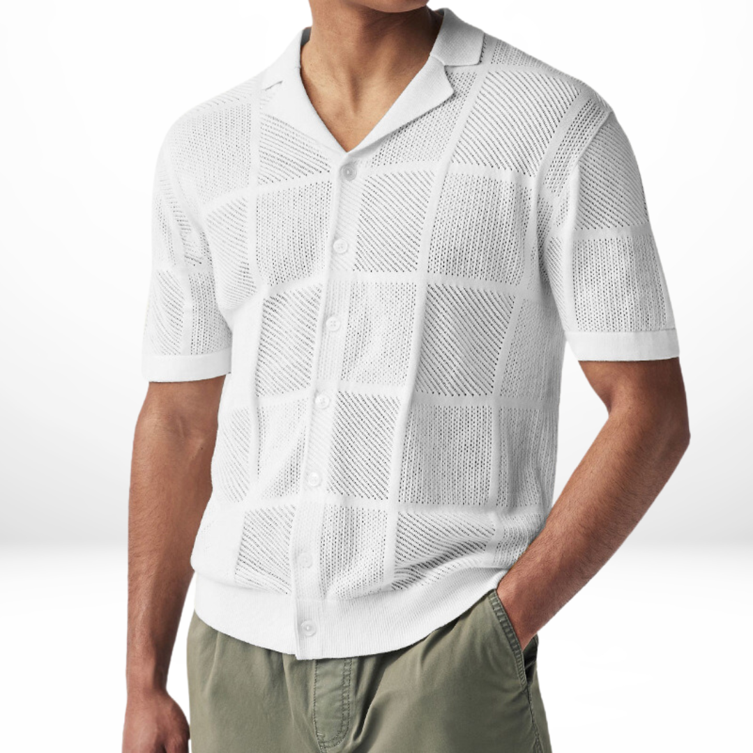 Tasi - breathable casual knit shirt for men