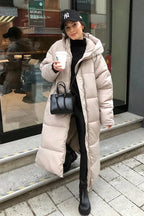 Sophie - langer puffer-wintermantel