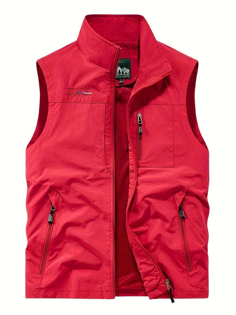 Aristide - men's cargo vest with zippered pockets