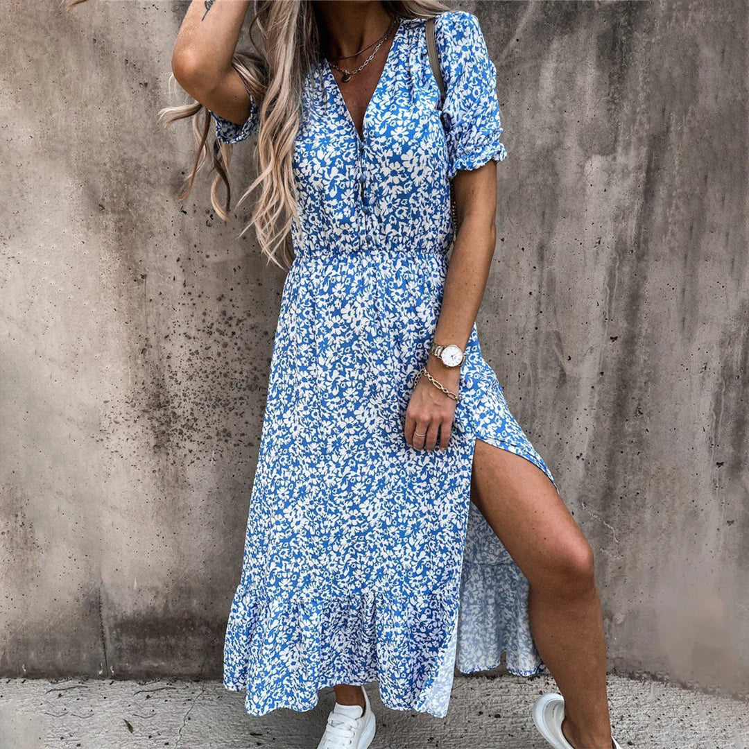 ZANA - Geblümtes maxikleid