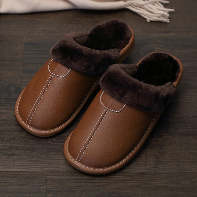 LUCAS - Fleece slippers with a low instep 