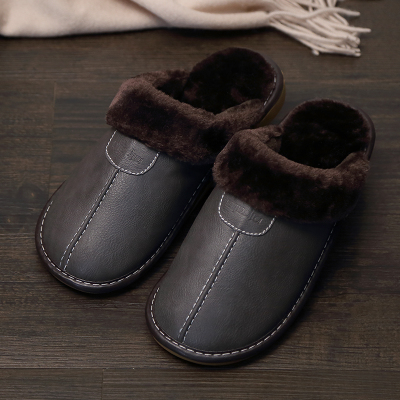 LUCAS - Fleece slippers with a low instep 