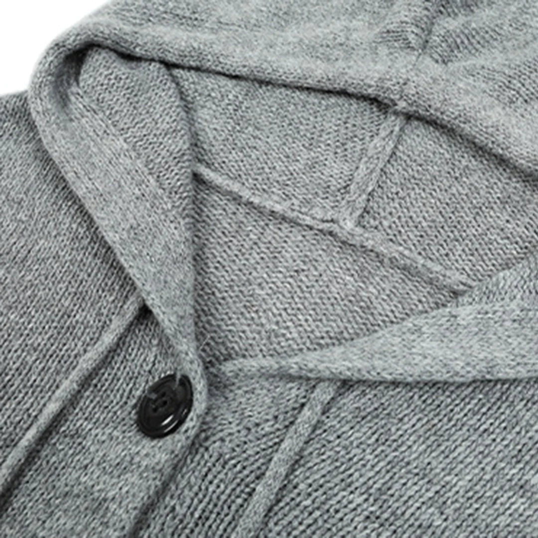 FILIPPA - Comfortable cardigan with hood 