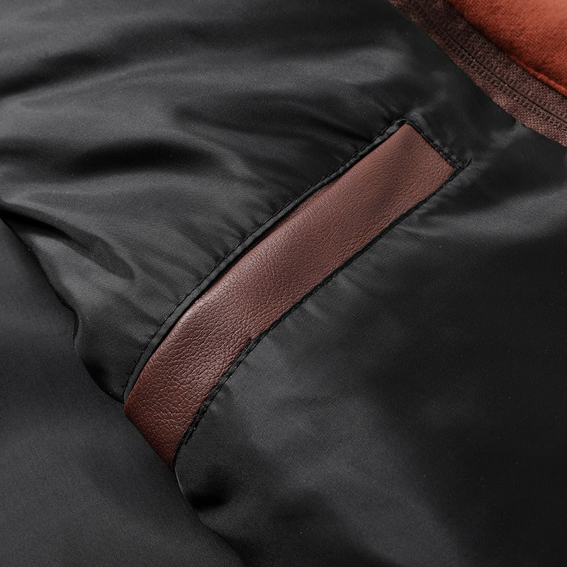 Jacob | Lederjacke mit Kapuze