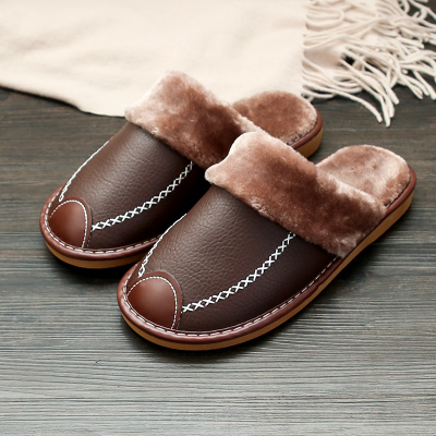 LUCAS - Fleece slippers with a low instep 