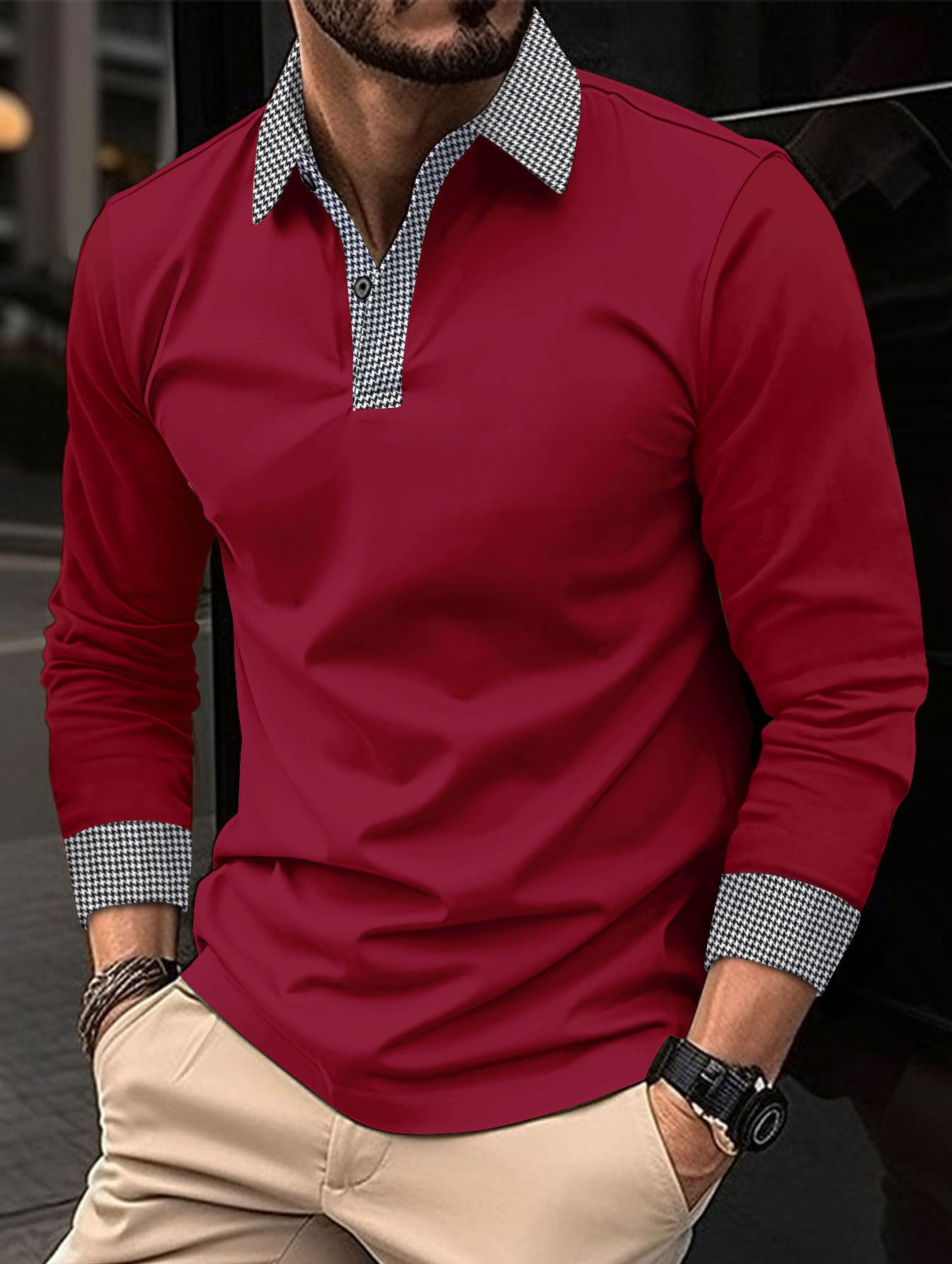 KLAUS LONG-SLEEVE POLO SHIRT CASUAL