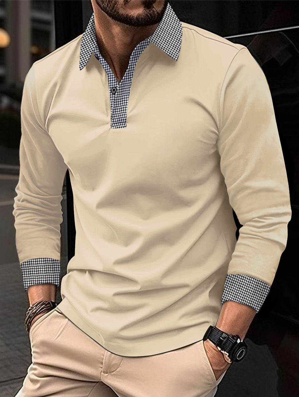 KLAUS LONG-SLEEVE POLO SHIRT CASUAL