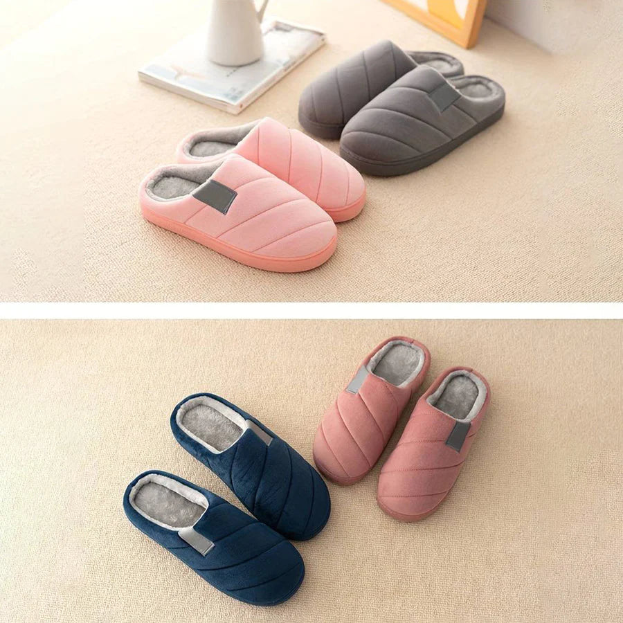 GERALD - Warm men's slippers with a low instep 