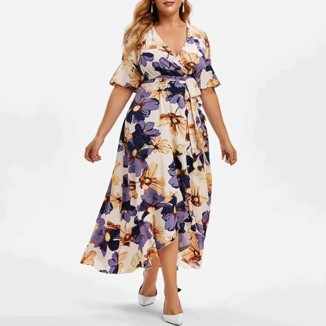 IMELDA - Geblümtes maxikleid