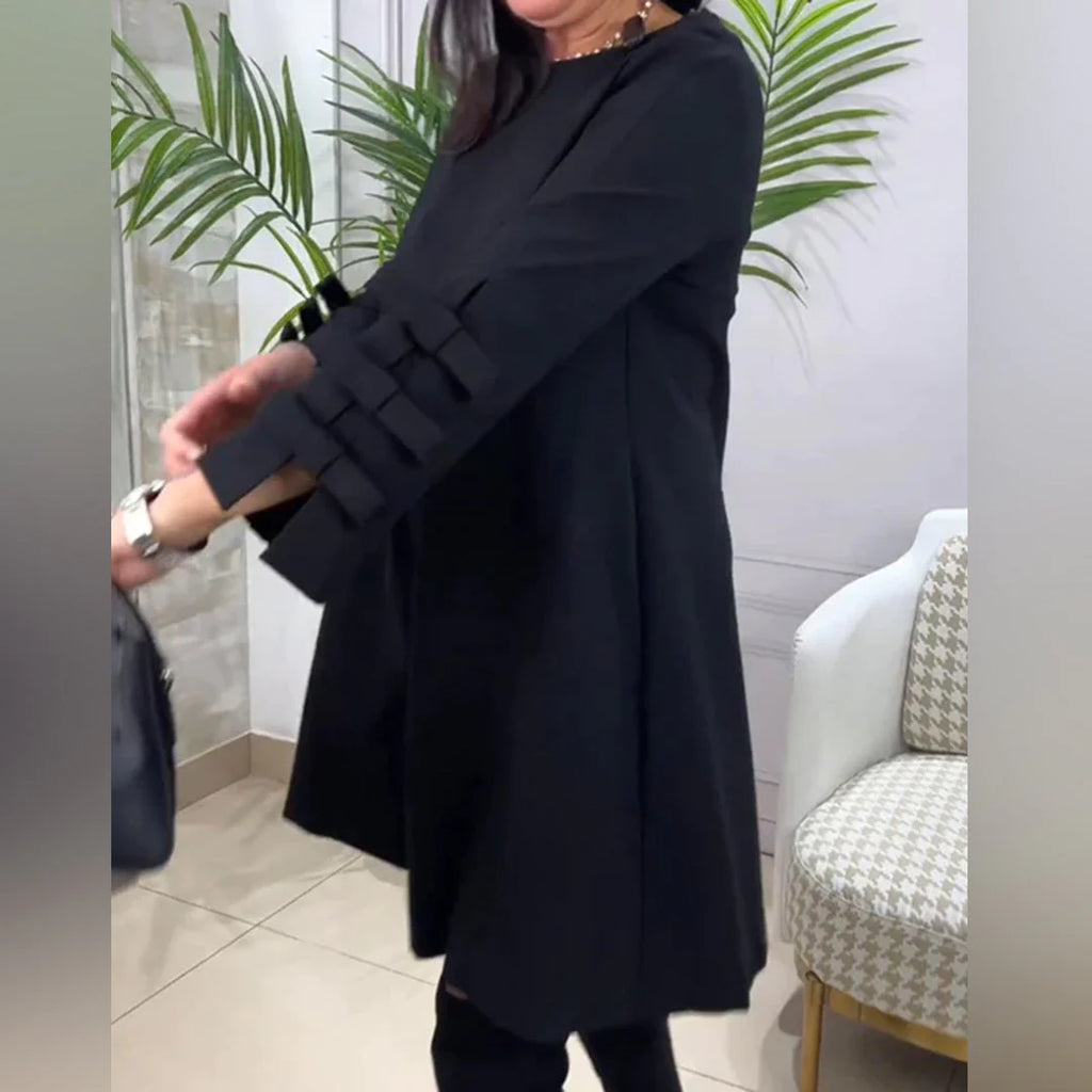 LAURENTIA - Lässiges Kleid mit langen Ärmeln | Inna Mode®️