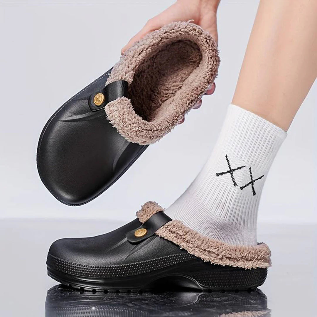 JACKSON - Warm men's slippers with a low instep 