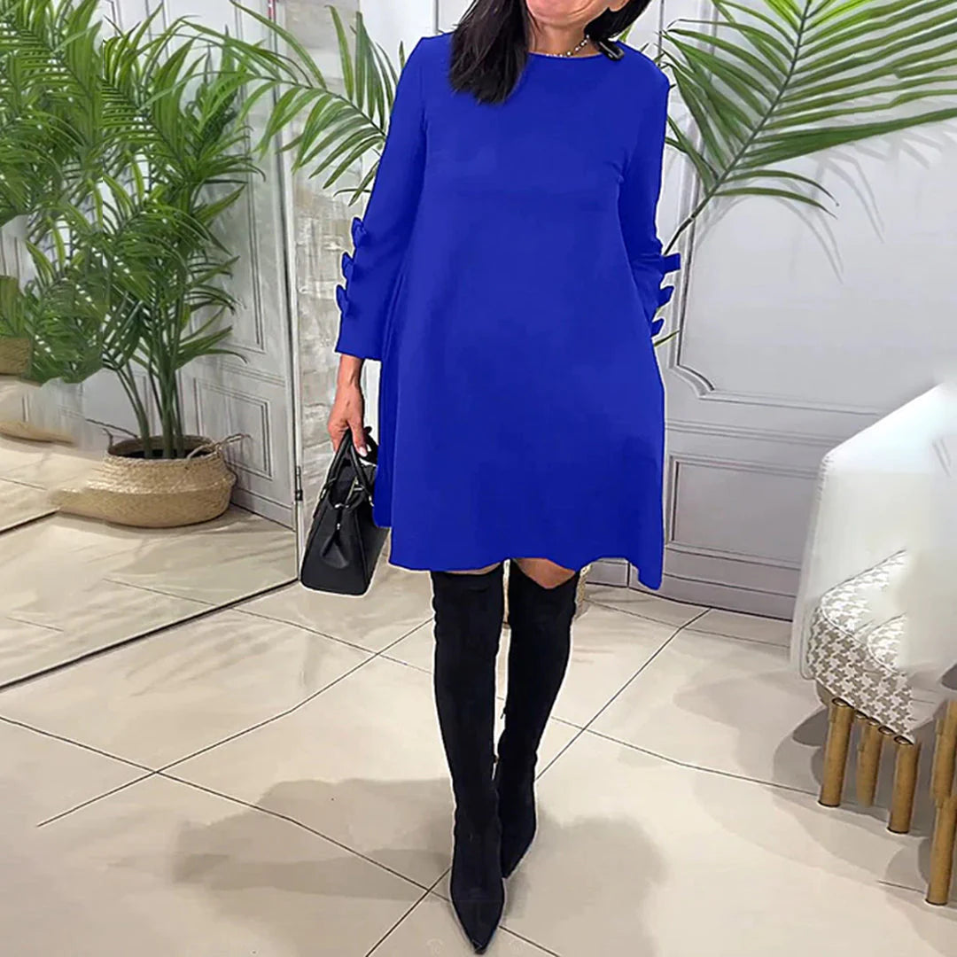 LAURENTIA - Lässiges Kleid mit langen Ärmeln | Inna Mode®️