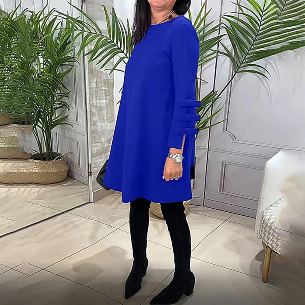 LAURENTIA - Lässiges Kleid mit langen Ärmeln | Inna Mode®️