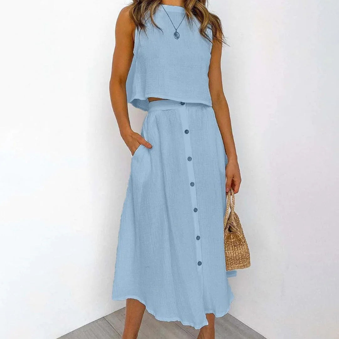 NELLIE - Women's top and skirt set 