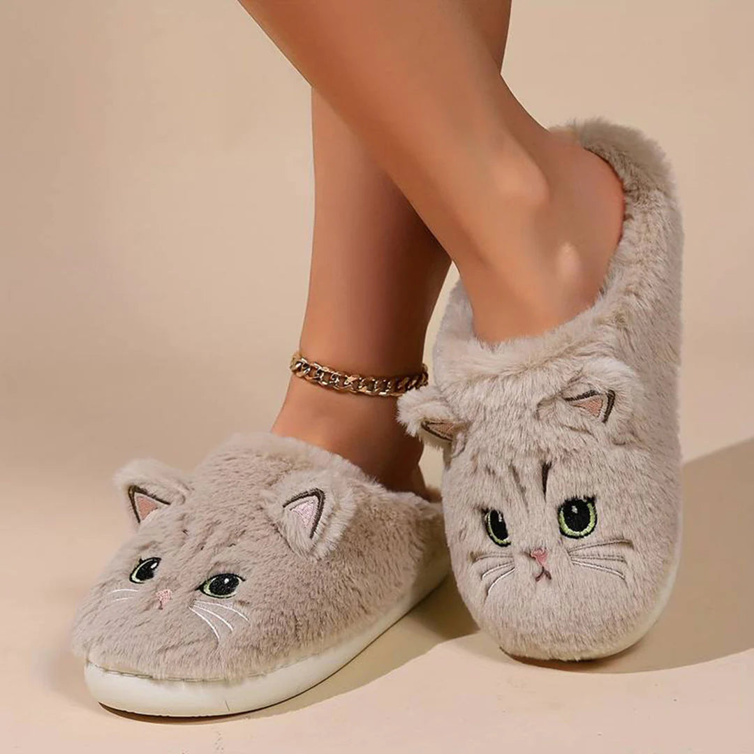 ROMÉE - Warm cat slippers 