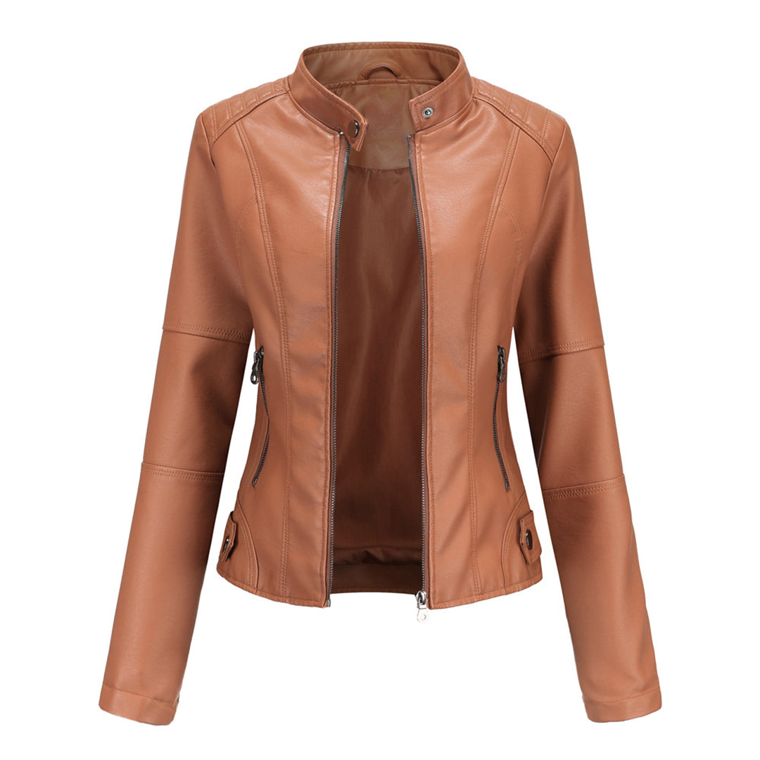 MILENA - Stylish leather jacket 