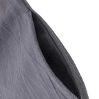 JACINTA oversized spring dress, close-up of dark fabric seam