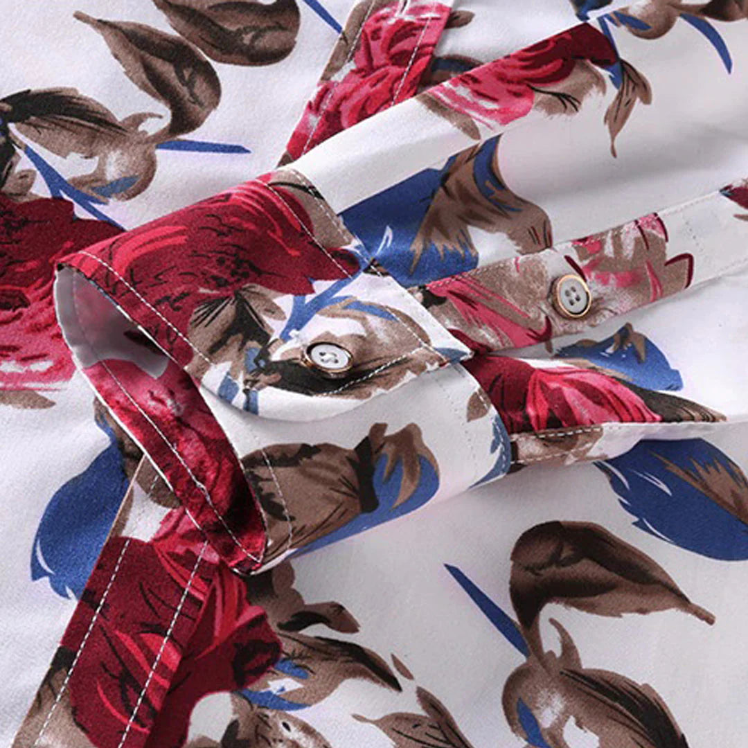 ENRIQUE - Floral shirt for men 