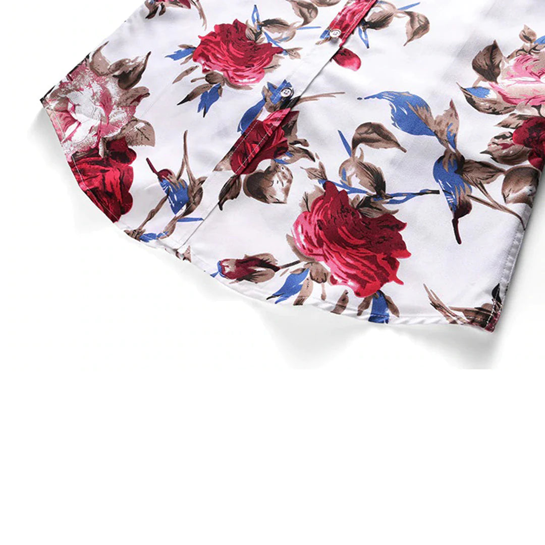 ENRIQUE - Floral shirt for men 