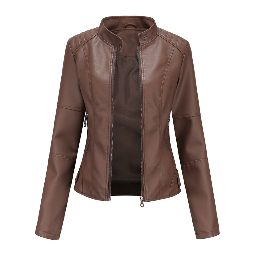MILENA - Stylish leather jacket 