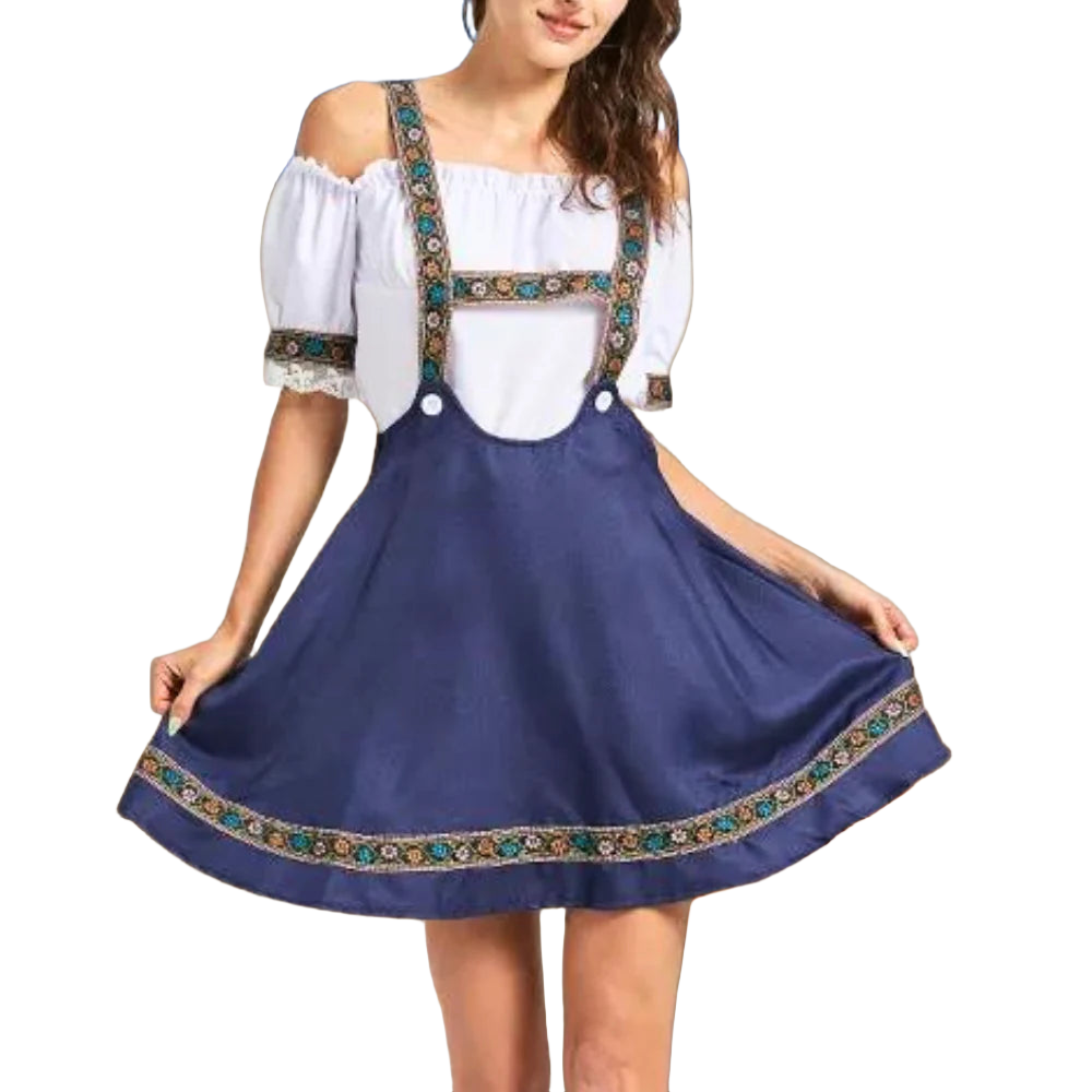 TIA - UNIQUE TRADITIONAL COSTUME FOR WOMEN WITH APRON AND BLOUSE