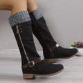 FIONNA - Solid color long boots for women 