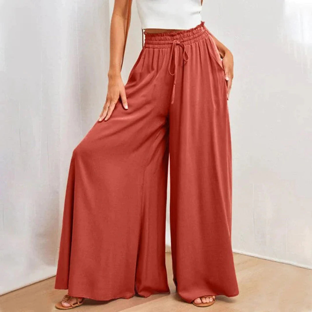 GRETHA - Elegante lockere Hose