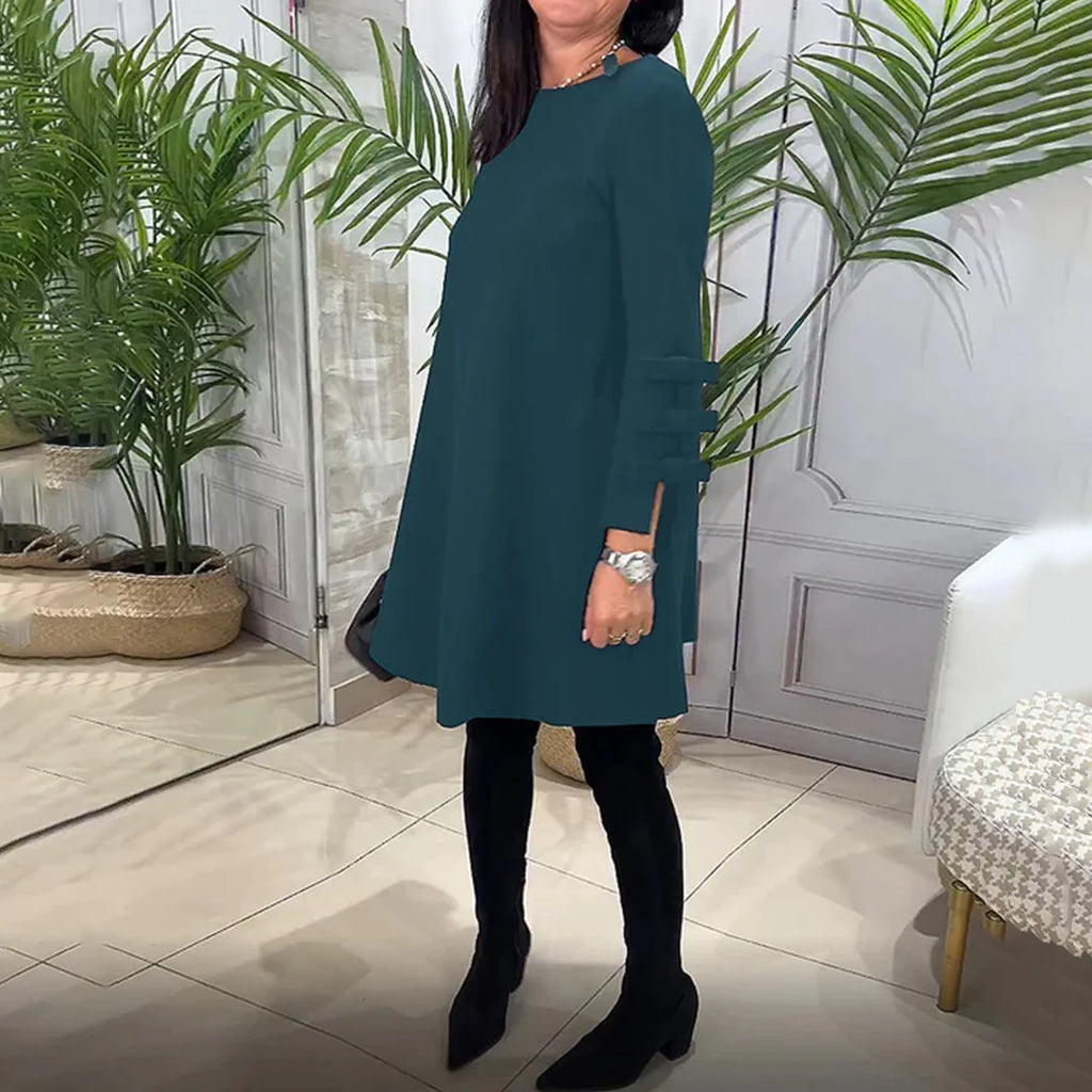 LAURENTIA - Lässiges Kleid mit langen Ärmeln | Inna Mode®️