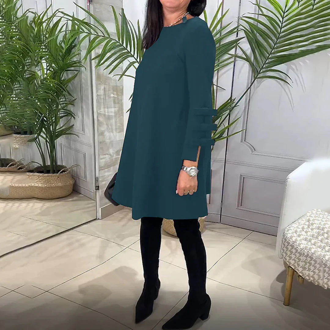 LAURENTIA - Lässiges Kleid mit langen Ärmeln | Inna Mode®️