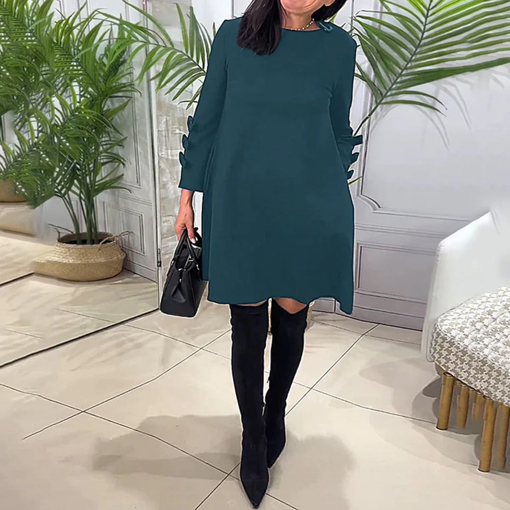 LAURENTIA - Lässiges Kleid mit langen Ärmeln | Inna Mode®️