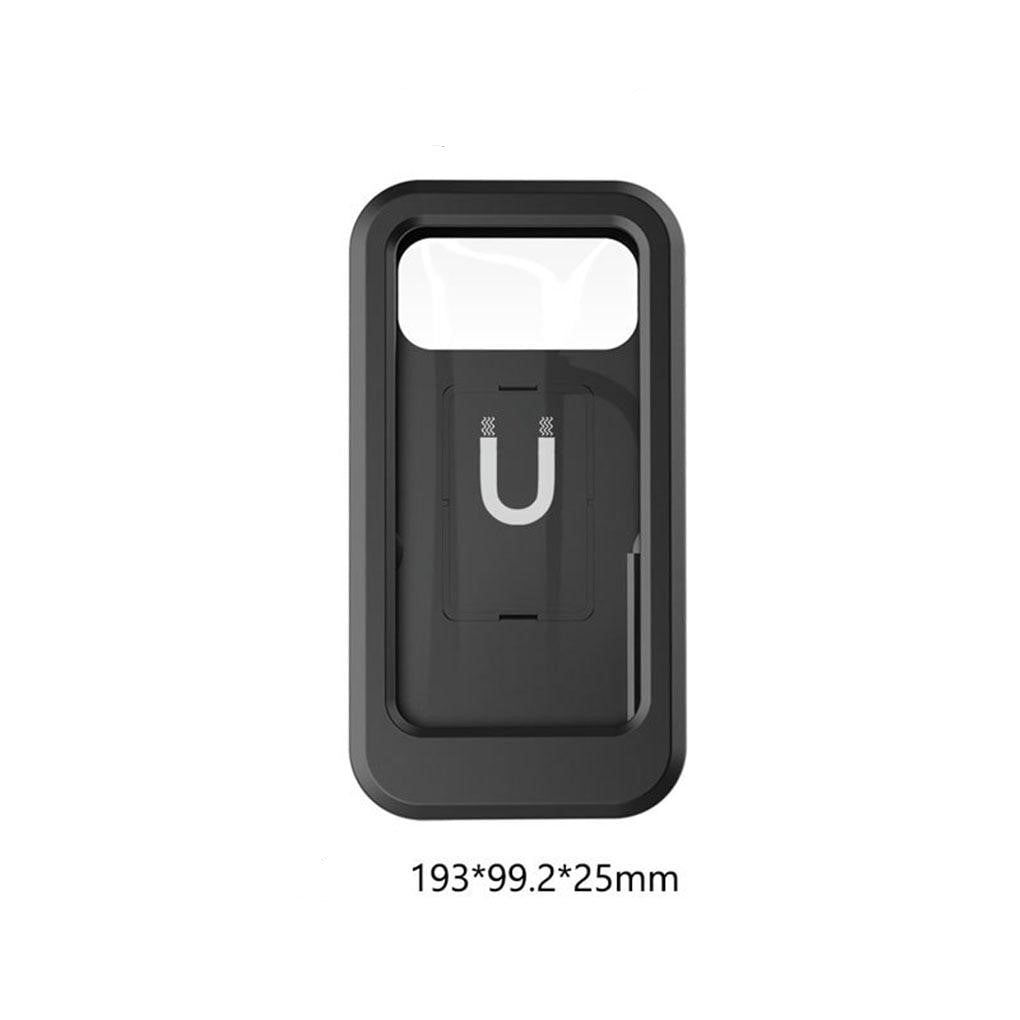 Black universal phone holder back cover with protective window for phone