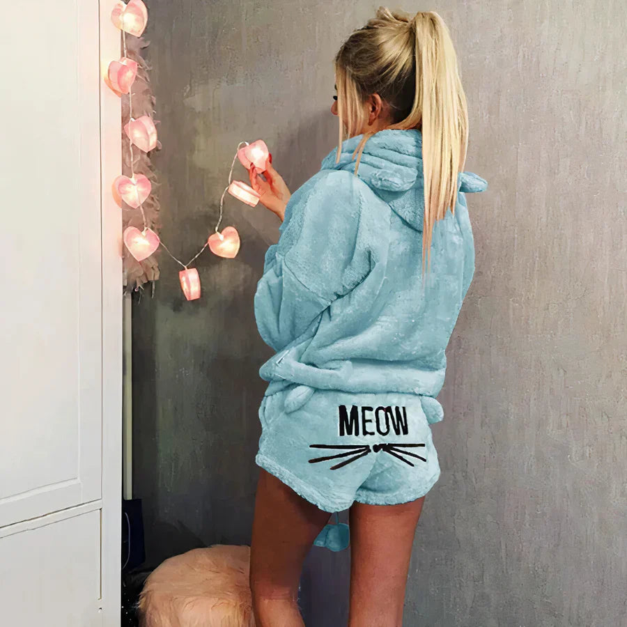 Marie - damen pyjama oberteil und shorts set | Inna Mode®️