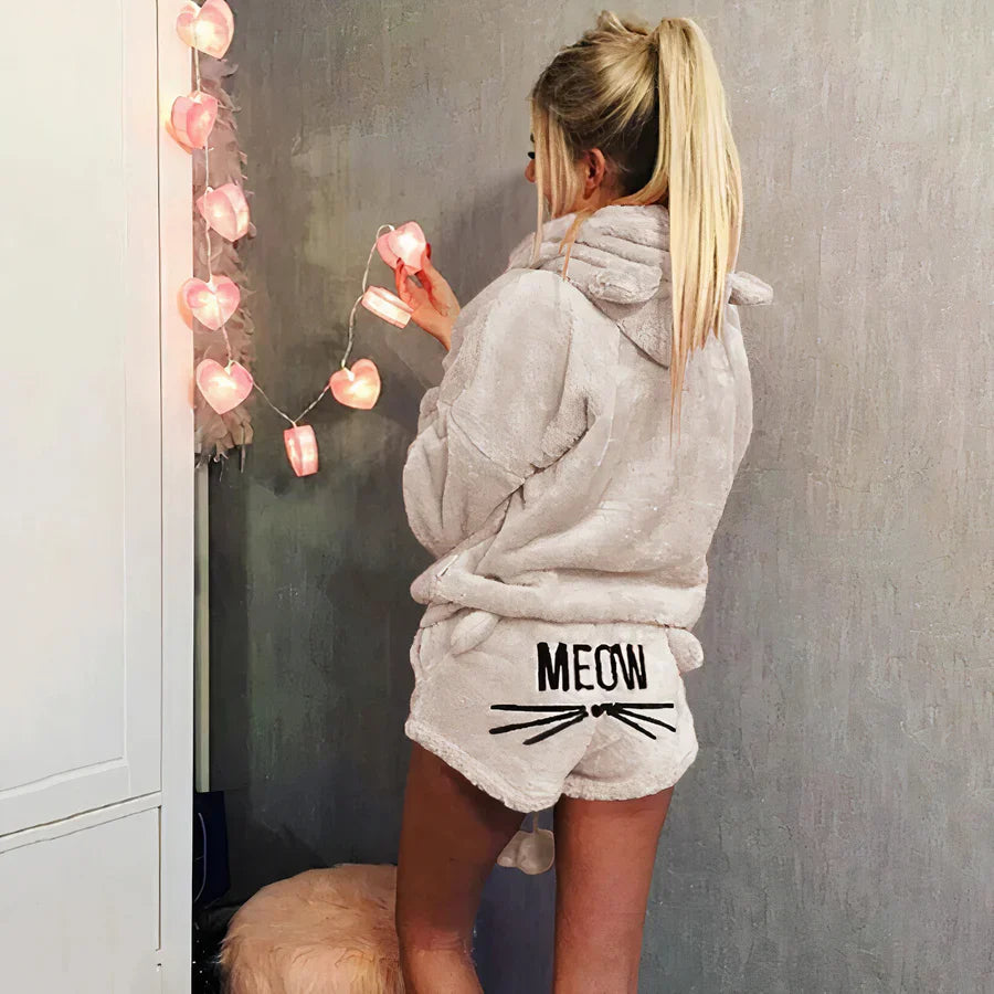 Marie - damen pyjama oberteil und shorts set | Inna Mode®️