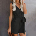 SCARLETTE - Casual V-neck romper 