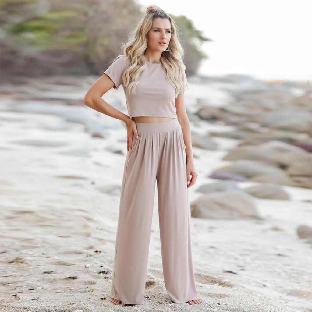 JULIETTE - Comfortable shirt and trousers set 