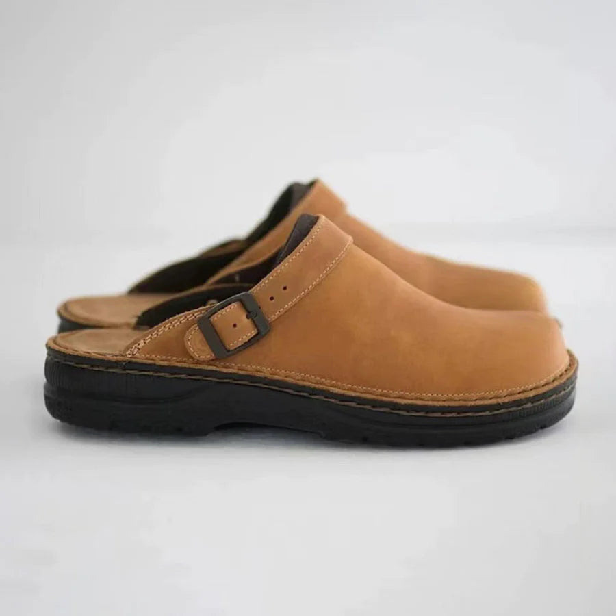 MIJO - Men's leather slippers 
