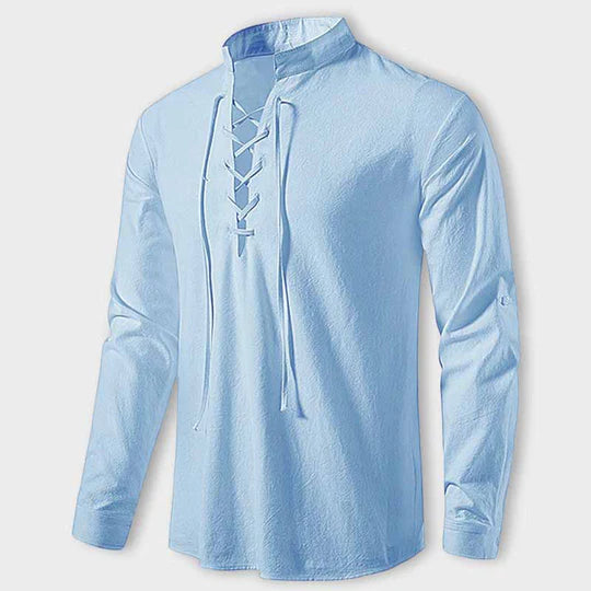 LASZLO - Elegant V-neck shirt 