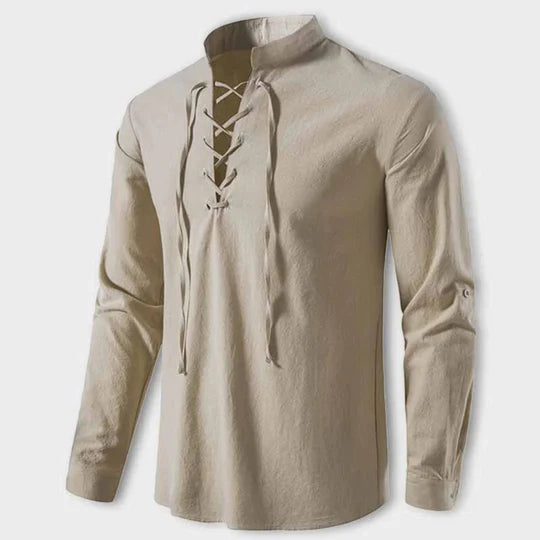 LASZLO - Elegant V-neck shirt 