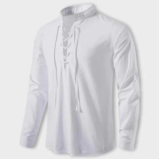 LASZLO - Elegant V-neck shirt 