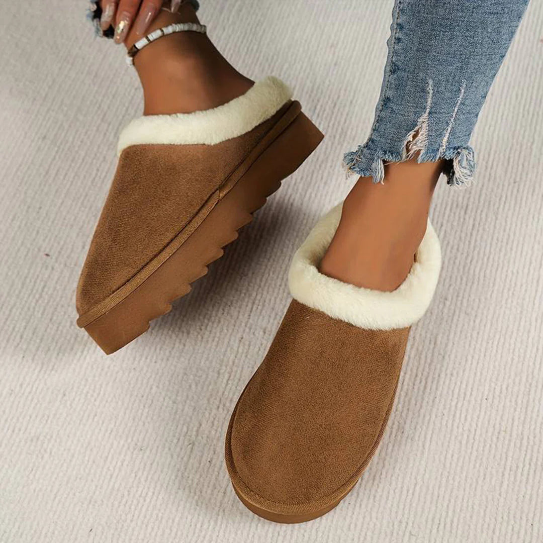 BRIDGET - Warm slippers with thick soles 