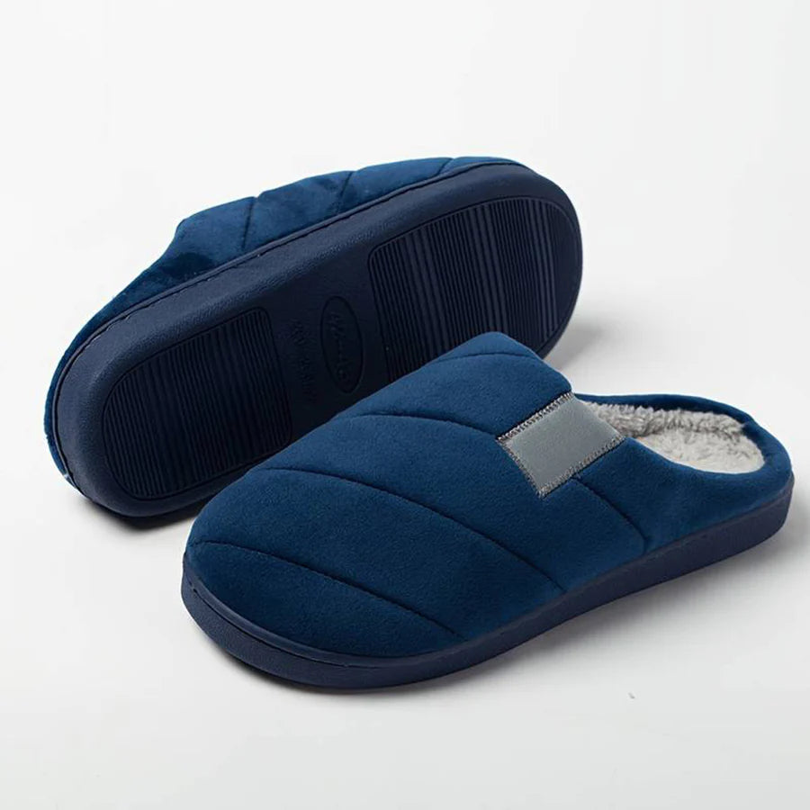 GERALD - Warm men's slippers with a low instep 