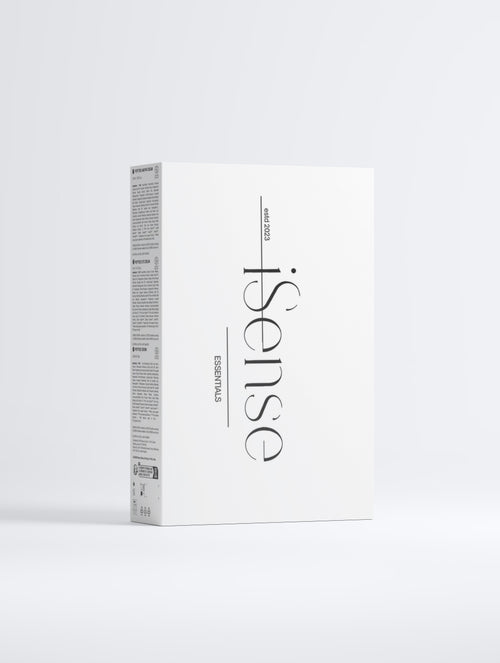Anti-age peptide gift box shown from side, with front logo print