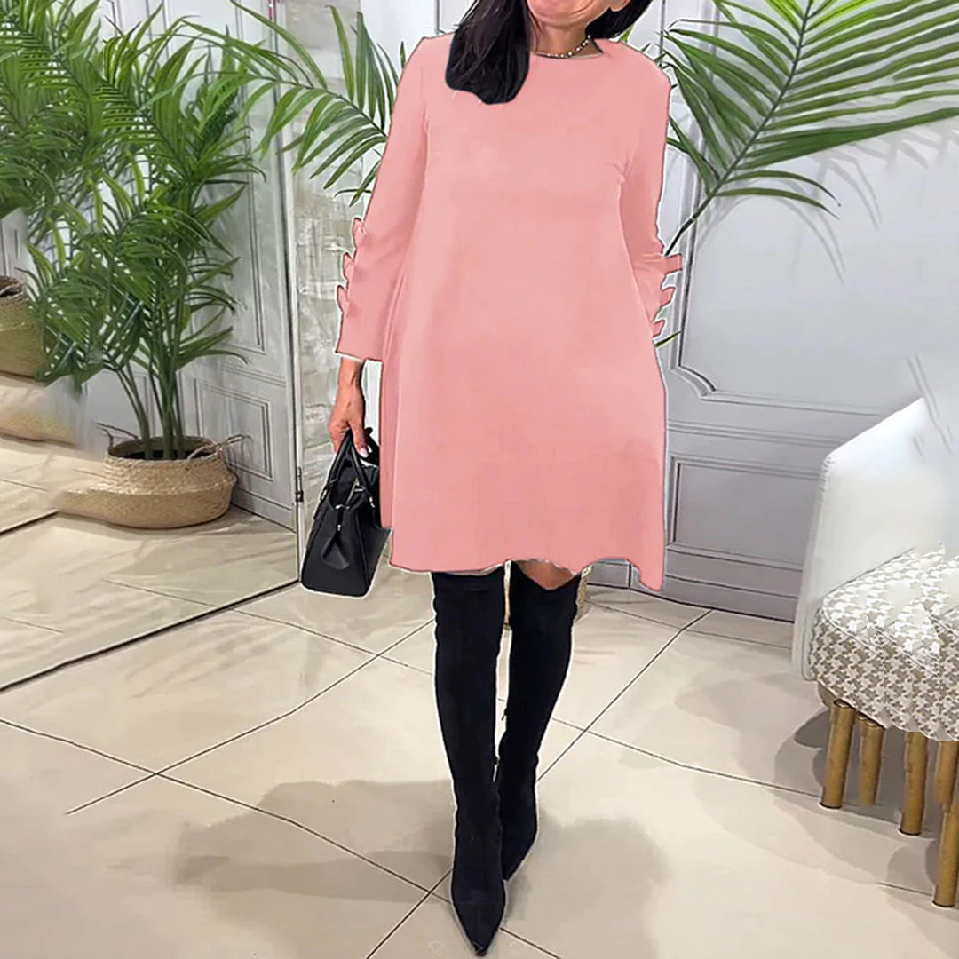 LAURENTIA - Lässiges Kleid mit langen Ärmeln | Inna Mode®️