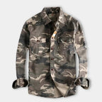 AUBERT - Männer camouflage hemd