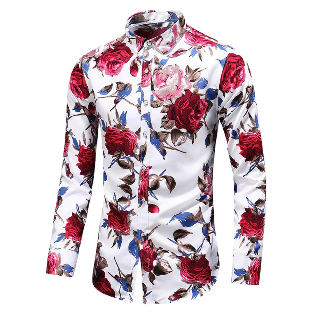 ENRIQUE - Floral shirt for men 