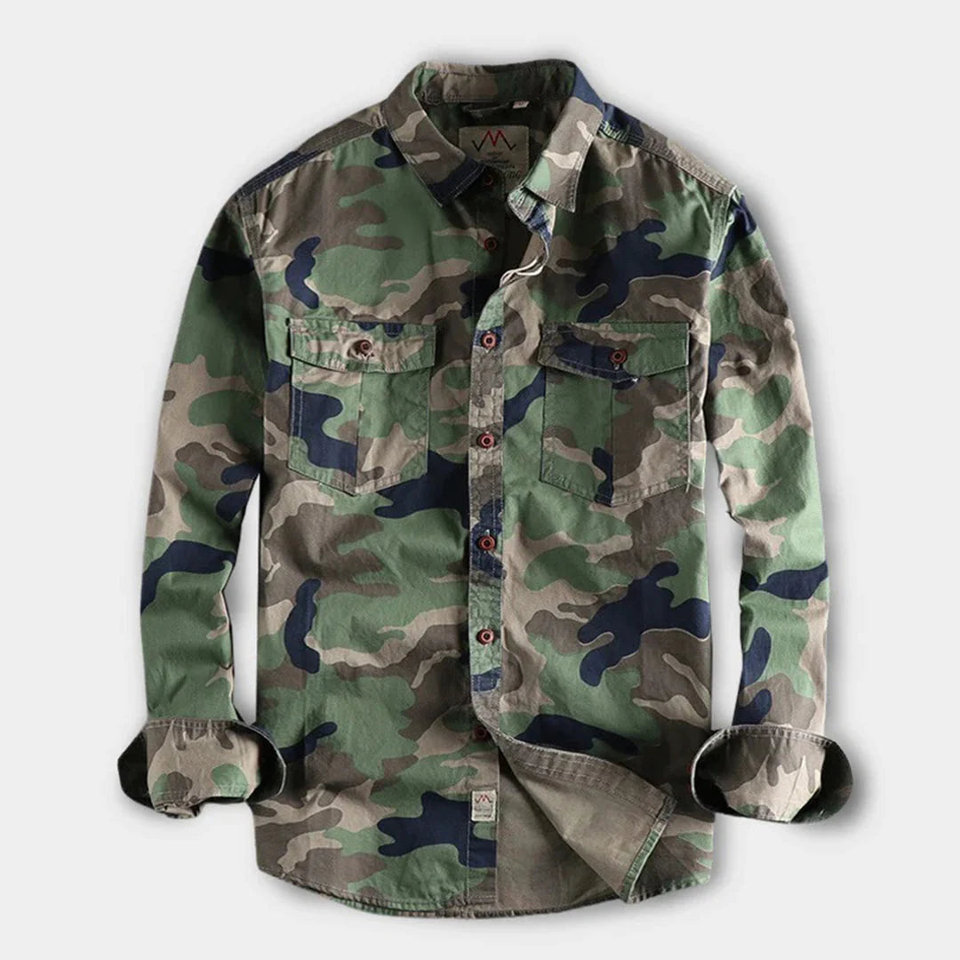 AUBERT - Men's camouflage shirt 