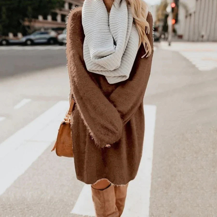 HANNAH - Lässiger flauschiger pullover