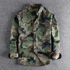 AUBERT - Männer camouflage hemd
